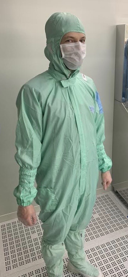 sebastian schaetz in a cleanroom